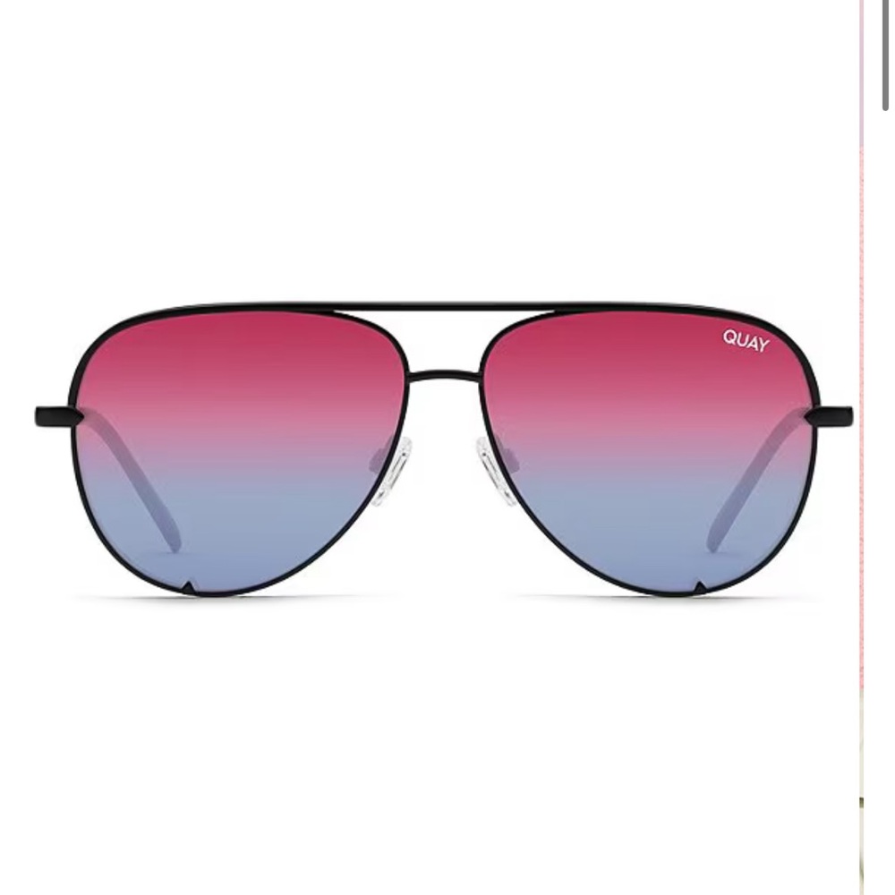 Quay Australia Gradient Sunglasses - Red and Blue